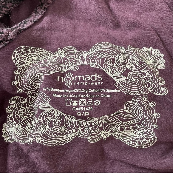 Nomads Hemp Wear Ruched Drop Waist Mini Tank Dress Purple Size Small - Picture 9 of 9